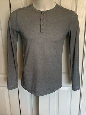 Under Armour Men's Long-Sleeve Henley Shirt - Gray